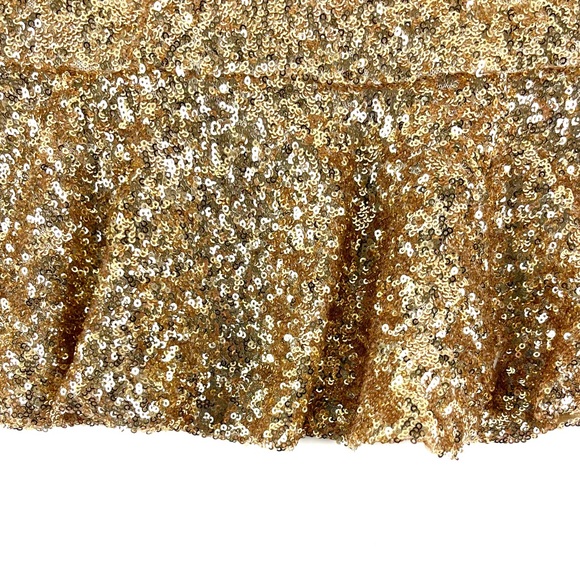 Bebe Gold Sequin Peplum Top - Picture 9 of 9